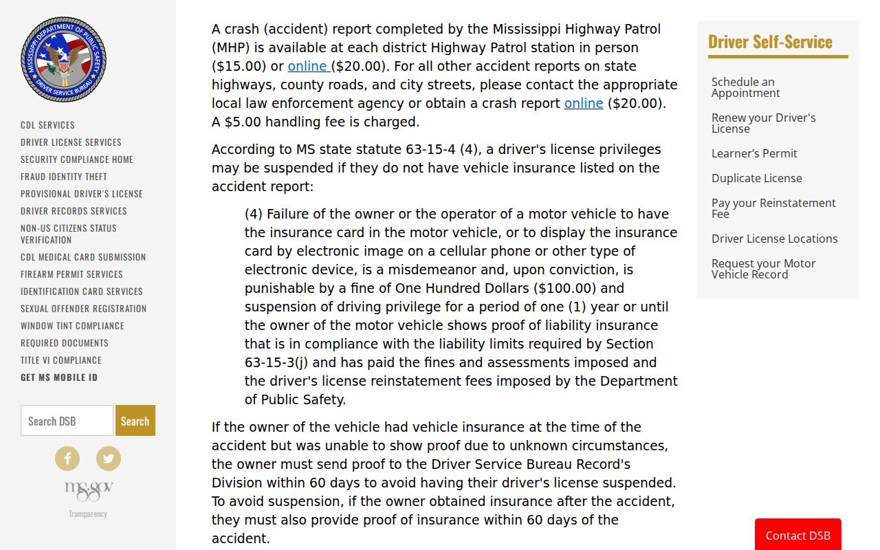Simpson County traffic tickets court record and driver record distinction